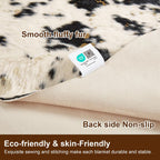 Luxury Faux Cow Print Area Rug 4.9x6.56FT