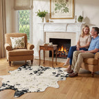 Luxury Faux Cow Print Area Rug 4.9x6.56FT