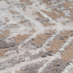 Luxury Greige Art Deco Hallway Runner Rug Neutral