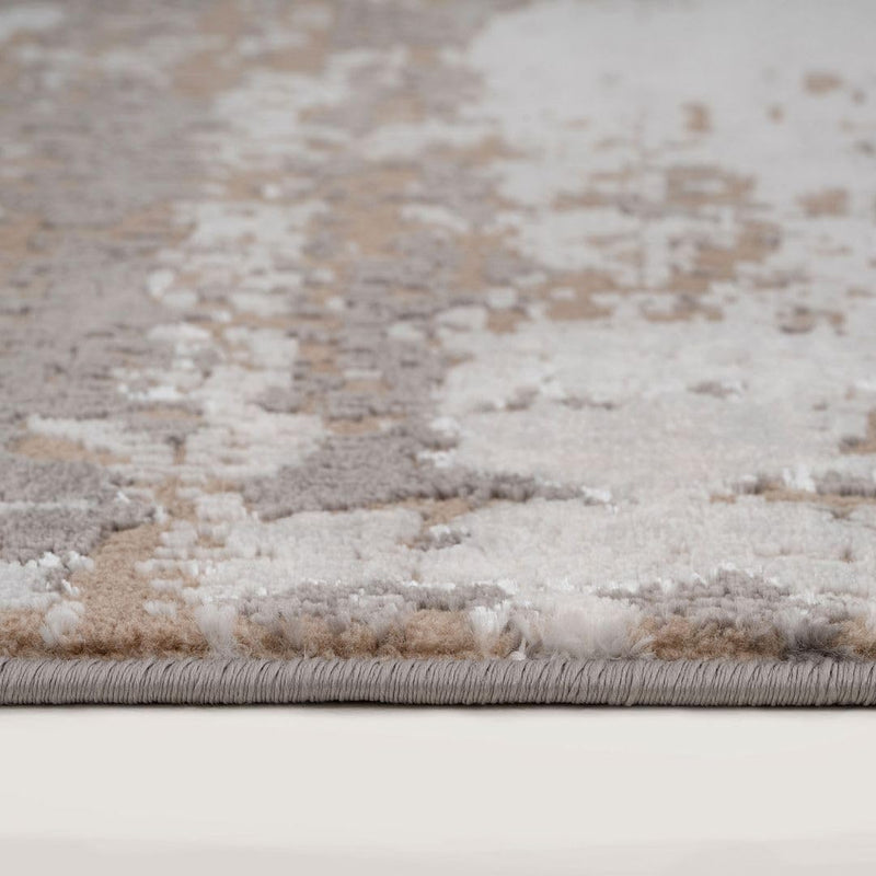 Luxury Greige Painterly Living Room Area Rug Neutral