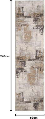Luxury Greige Painterly Living Room Area Rug Neutral
