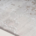 Luxury Greige Painterly Living Room Area Rug Neutral