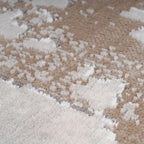 Luxury Greige Painterly Living Room Area Rug Neutral