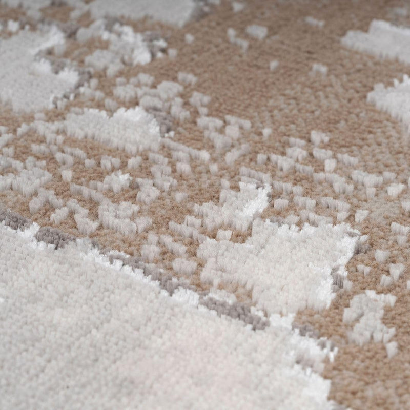 Luxury Greige Painterly Living Room Area Rug Neutral