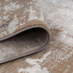 Luxury Greige Painterly Living Room Area Rug Neutral