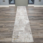 Luxury Large Abstract Living Room Area Rug Metallic