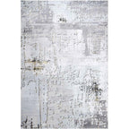 Luxury Large Abstract Living Room Area Rug Metallic