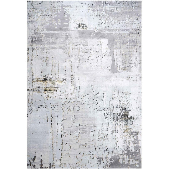 Luxury Large Abstract Living Room Area Rug Metallic