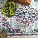 Luxury Large Traditional Distressed Rug Antique Boho Medallion