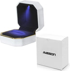 Luxury Ring Box Square Velvet Wedding Case Jewelry
