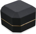 Luxury Ring Box Square Velvet Wedding Case Jewelry