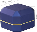 Luxury Ring Box Square Velvet Wedding Case Jewelry