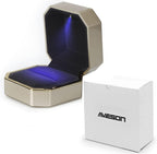 Luxury Ring Box Square Velvet Wedding Case Jewelry