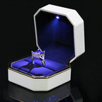 Luxury Ring Box Square Velvet Wedding Case Jewelry