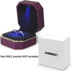 Luxury Ring Box Square Velvet Wedding Case Jewelry