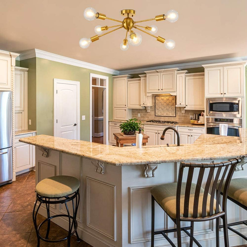 Chandelier Modern Brass Pendant Ceiling Light 12 Lights