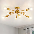 Lynpon Sputnik Chandelier Modern Brass Pendant Ceiling Light