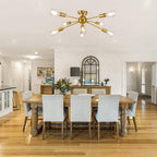Lynpon Sputnik Chandelier Modern Brass Pendant Ceiling Light