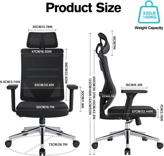 M16 Ergonomic Office Chair with 3-Stage Tilt Lock