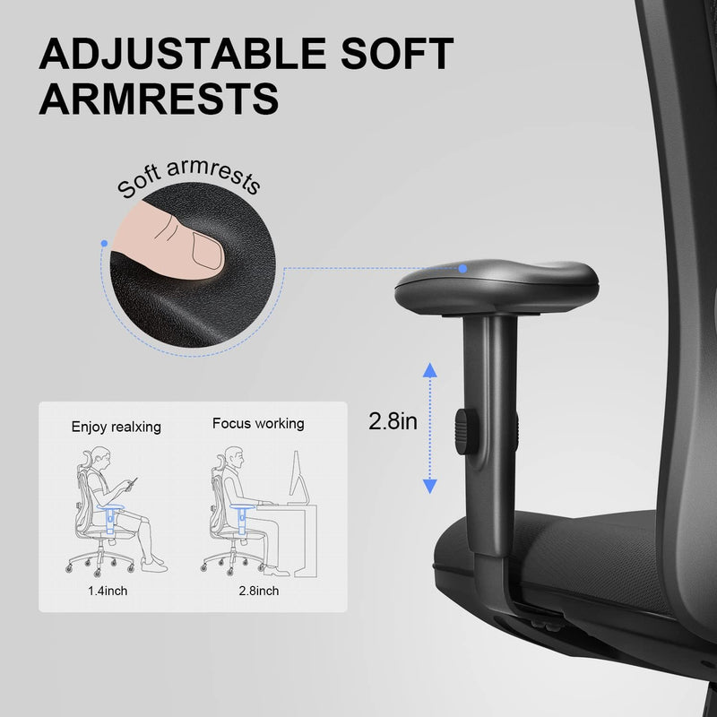 M18 Office Chair Ergonomic Desk Breathable Mesh Design