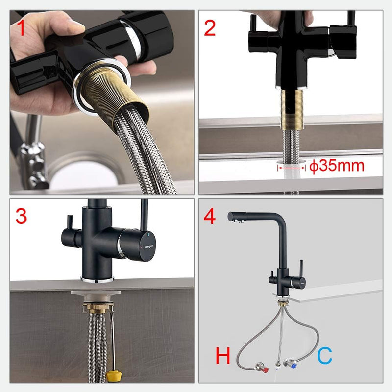 M22109A 3 Way Water Filter Tap Kitchen Drinking