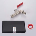M22203 Double Garden Tap Brass with Connector