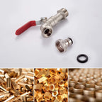M22203 Double Garden Tap Brass with Connector