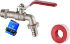 M22203 Double Garden Tap Brass with Connector