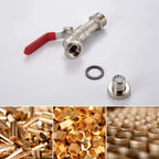 M22203 Double Garden Tap Brass with Connector