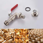 M22203 Double Garden Tap Brass with Connector