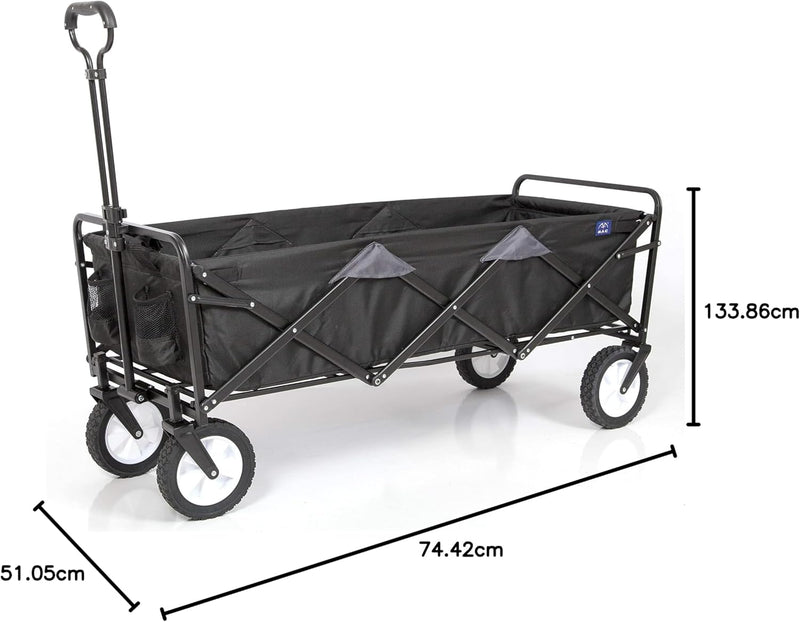 Collapsible Outdoor Utility Wagon with Folding Table