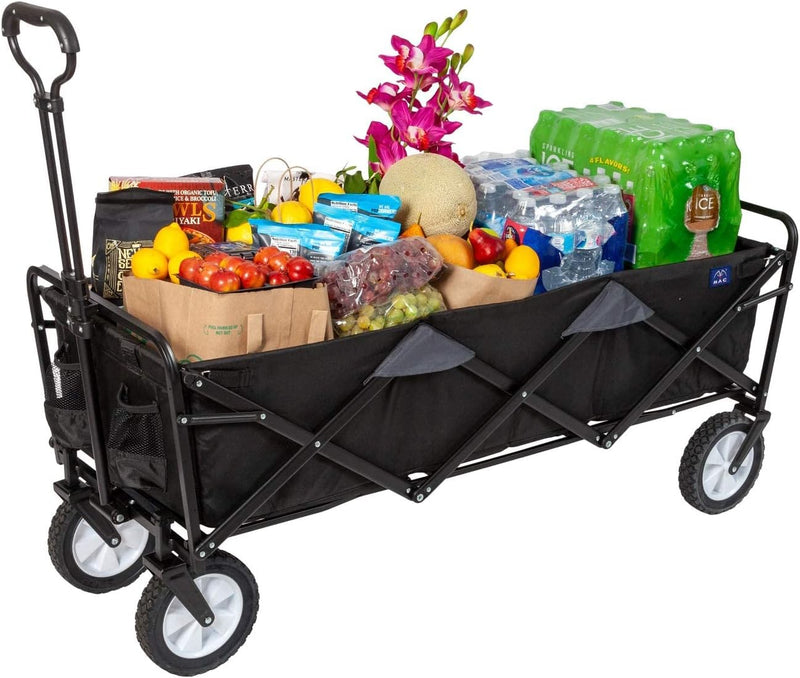 Collapsible Outdoor Utility Wagon with Folding Table