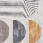 Washable Geometric Cotton Large Rugs Modern Stain Resistant