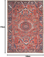 Washable Geometric Cotton Large Rugs Modern Stain Resistant