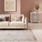 Washable Geometric Cotton Large Rugs Modern Stain Resistant