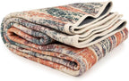 Washable Geometric Cotton Large Rugs Modern Stain Resistant