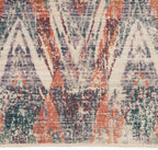 Washable Geometric Cotton Large Rugs Modern Stain Resistant