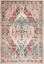 Washable Geometric Cotton Large Rugs Modern Stain Resistant