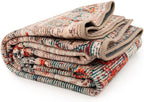 Washable Geometric Cotton Large Rugs Modern Stain Resistant