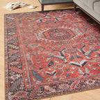 Washable Geometric Cotton Large Rugs Modern Stain Resistant