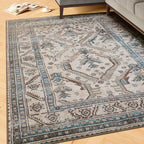 Washable Geometric Cotton Large Rugs Modern Stain Resistant