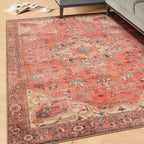 Washable Geometric Cotton Large Rugs Modern Stain Resistant