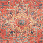 Washable Geometric Cotton Large Rugs Modern Stain Resistant