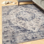 Washable Geometric Cotton Large Rugs Modern Stain Resistant