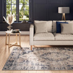 Washable Geometric Cotton Large Rugs Modern Stain Resistant