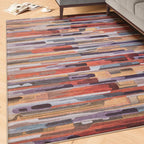 Washable Geometric Cotton Large Rugs Modern Stain Resistant