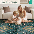 Washable Large Rugs Living Room Non-Slip