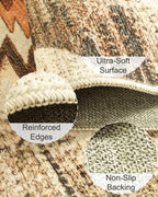 Washable Large Rugs Living Room Non-Slip