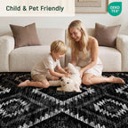 Washable Large Rugs Living Room Non-Slip
