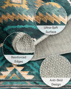 Washable Large Rugs Living Room Non-Slip